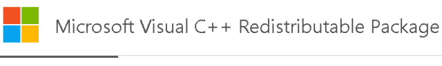 Microsoft Visual C++ Redist package