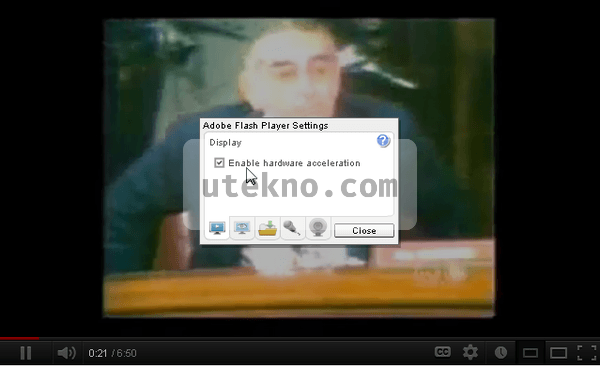 YouTube flash hardware acceleration