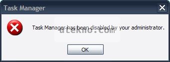 windows task manager has been disabled