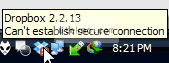 dropbox-cant-establish-secure-connection-taskbar