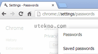 chrome settings passwords forms missing