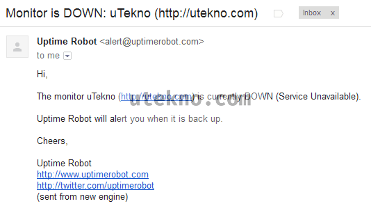 uptime-robot-email-alert