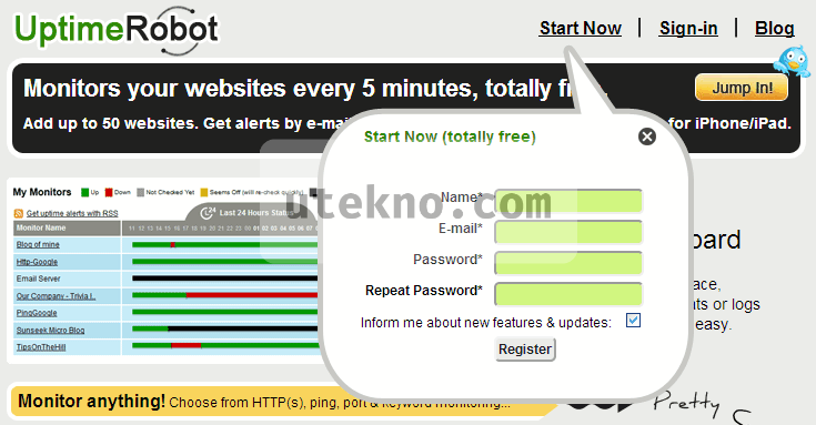 uptime-robot-start-now