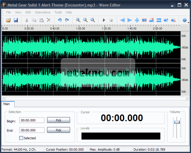 Wave Editor adalah aplikasi audio editor untuk pemula utekno