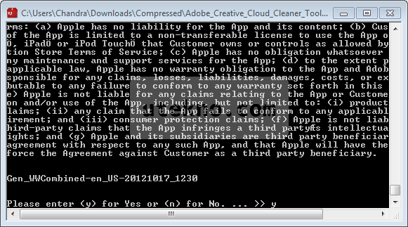 adobe creative cloud cleaner tool to uninstall one