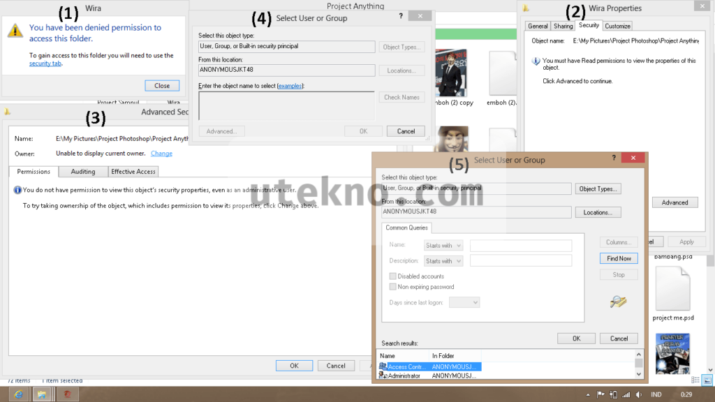 Mengembalikan Ke Semula Setting Permissions Yang Salah Di Windows Utekno