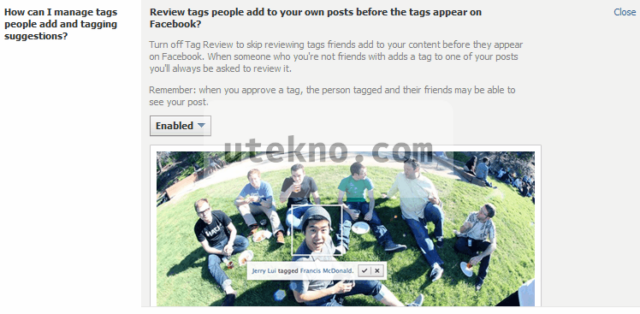 facebook review tag post and photo