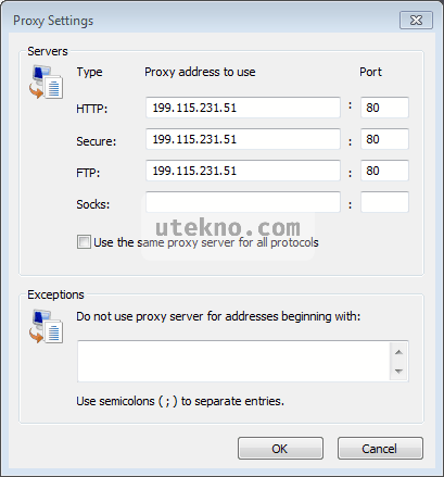 internet explorer 9 proxy settings