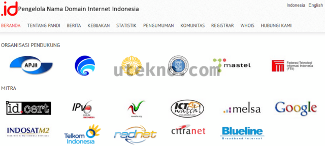 pengelola nama domain internet indonesia