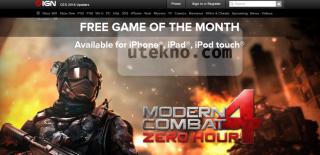 ign modern combat 4 zero hour