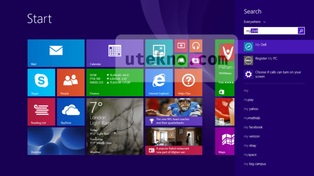 windows 8 start