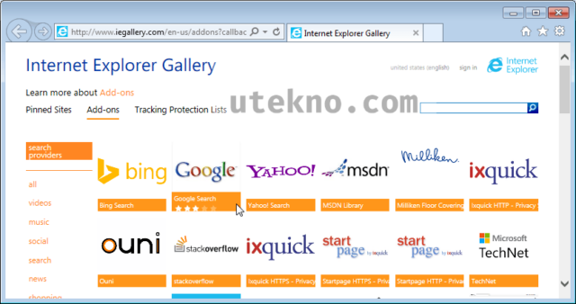 internet explorer gallery