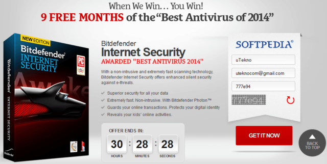 bitdefender 9 months free