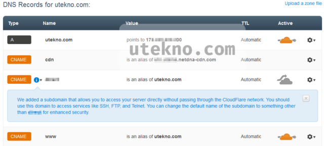cloudflare-dns-records-for-domain