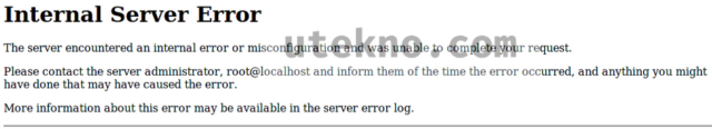 http 500 internal server error