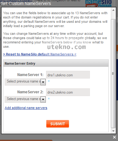 namesilo-set-custom-nameservers