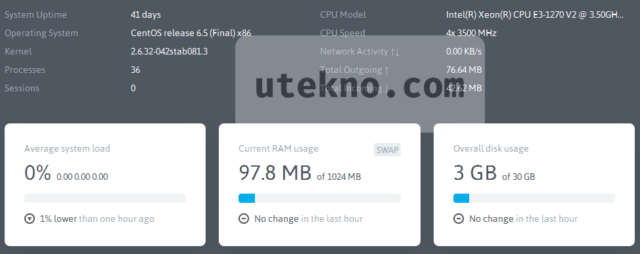 nodequery server view