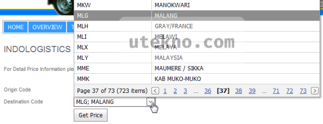 indo-logistics-price-list