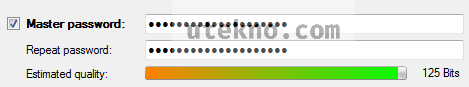 keepass master password