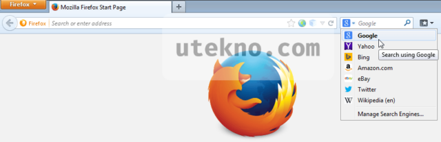 mozilla firefox search bar