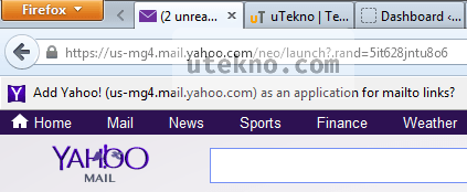 yahoo mail add application mailto links