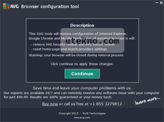 avg browser configuration tool