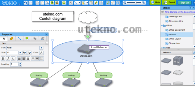 cacoo network diagram