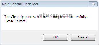 nero-general-cleantool-completed-successfully