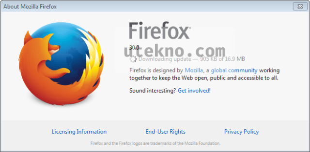 about mozilla firefox downloading update