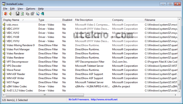installedcodec