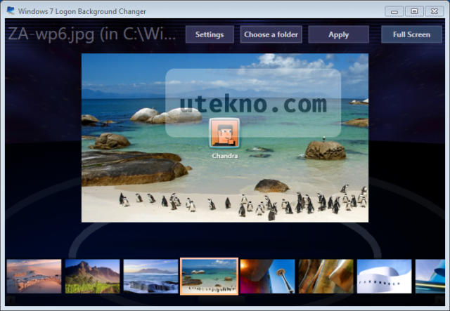 windows 7 logon background changer