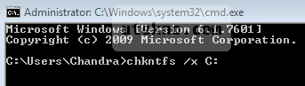 cmd-chkntfs-x-c