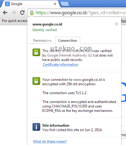 google co id ssl certificate