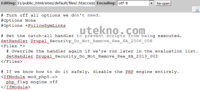 cpanel public html sites default files htaccess