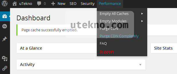 wordpress-performance-purge-cdn-completely