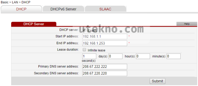 huawei hg532e basic lan dhcp