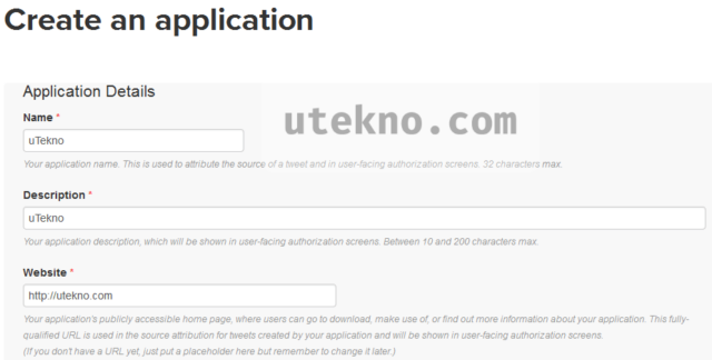 twitter-create-an-application