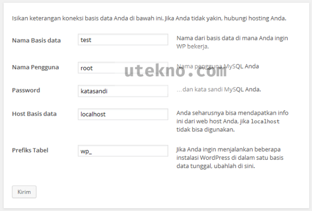 wordpress-keterangan-koneksi-basis-data