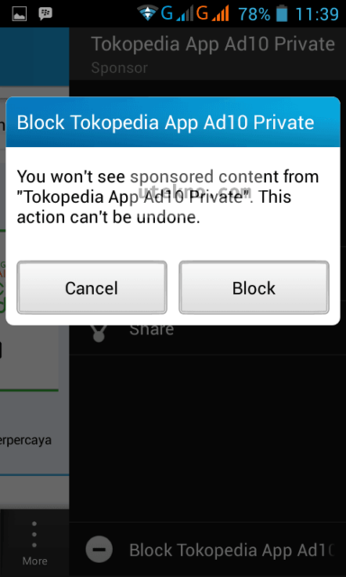 android bbm block sponsored content