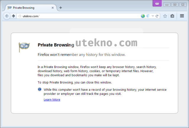 mozilla firefox private browsing