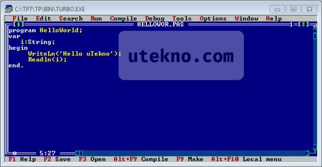 turbo pascal 7