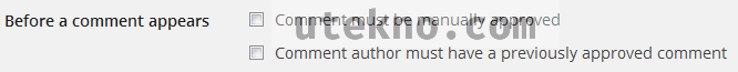 wordpress-before-a-comment-appears