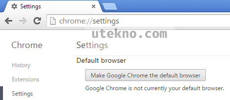 google chrome default browser