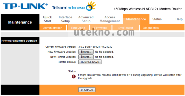 tp link maintenance firmware