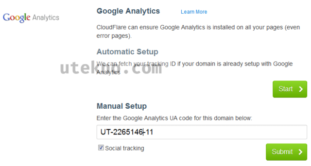 cloudflare-apps-google-analytics-setup