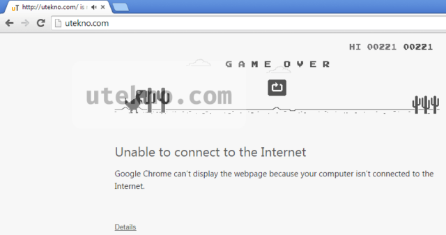 google chrome tyrannosaurus rex game