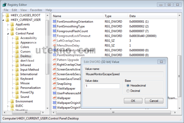 regedit-hkcu-control-panel-desktop-mousemonitorescapespeed