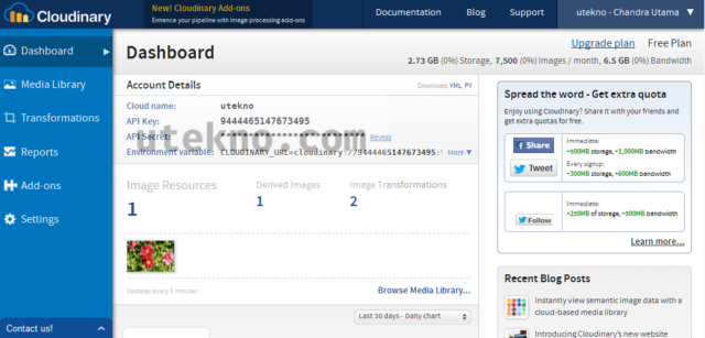 cloudinary-dashboard