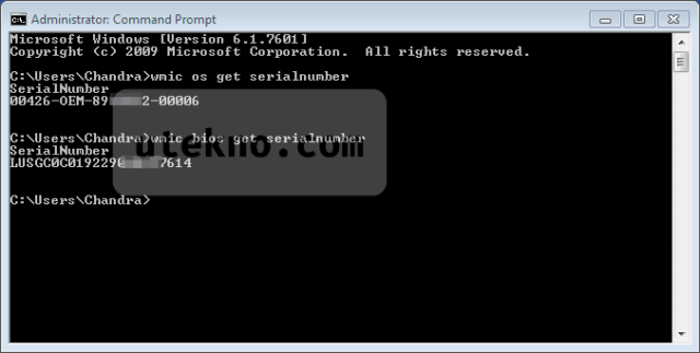 Что за команда wmic bios get serialnumber