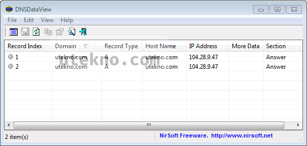 dns data view